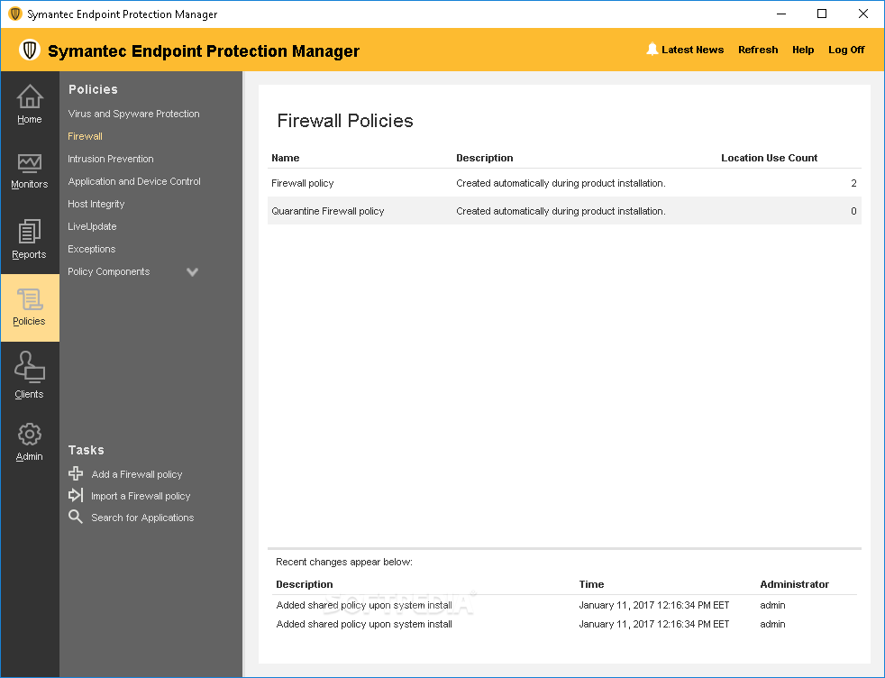 symantec endpoint protection download update